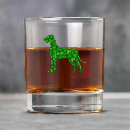 Great Dane St Patrickâ€™S Day Great Dane Saint Rock Glasses