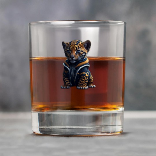 A cute tiny hyper realistic baby jaguar Rock Glasses