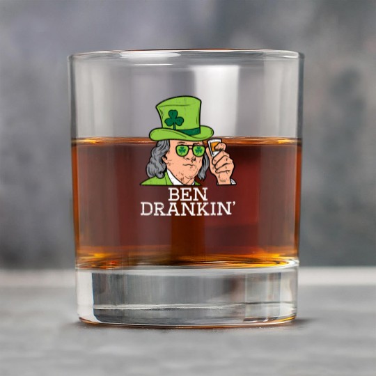 Ben Drankin Saint Paddys St Patric Day Rock Glasses