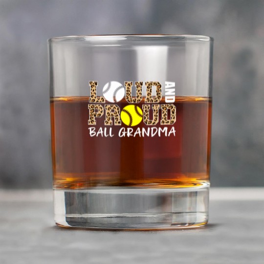 Loud And Proud Baseball Softball Grandma Ball Rock Glasses