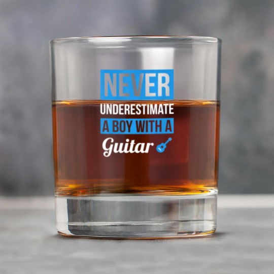 Never Underestimate A Boy With A Guitar Guitar Rock Glasses