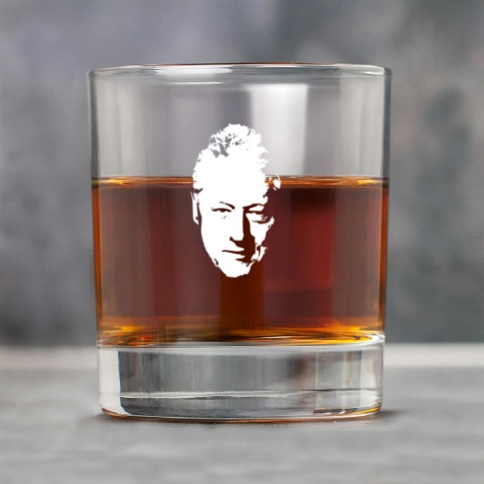 Bill Clinton White On Black Pop Art Rock Glasses