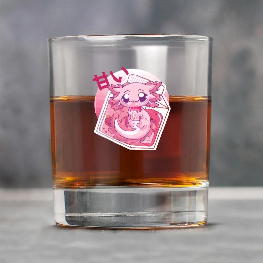 Axolotl Pastel Goth Strawberry Milk Shake Anime Ja Rock Glasses