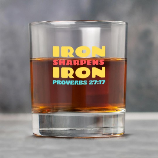 Iron Sharpens Iron nature Rock Glasses