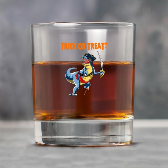 Trick or Treat Halloween Dinosaur T rex Pirate Rock Glasses