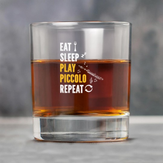 Piccolo Flute Player Eat Sleep Play Piccolo Flute Rock Glasses