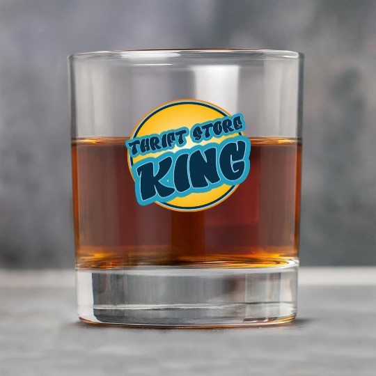 Thrift Store Kking blue orange Rock Glasses