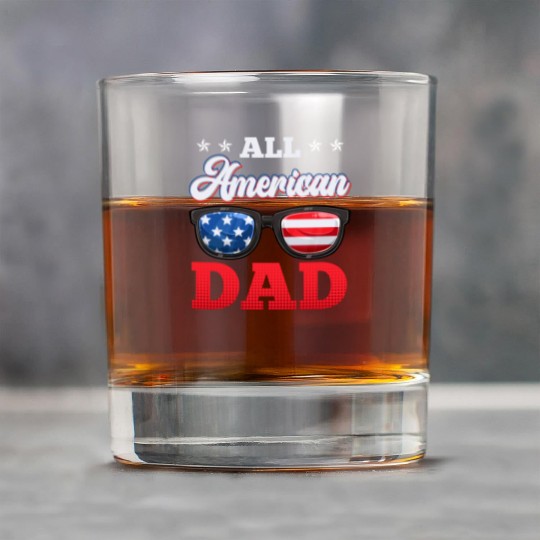 All American Dad Independence Day Party USA Father Rock Glasses