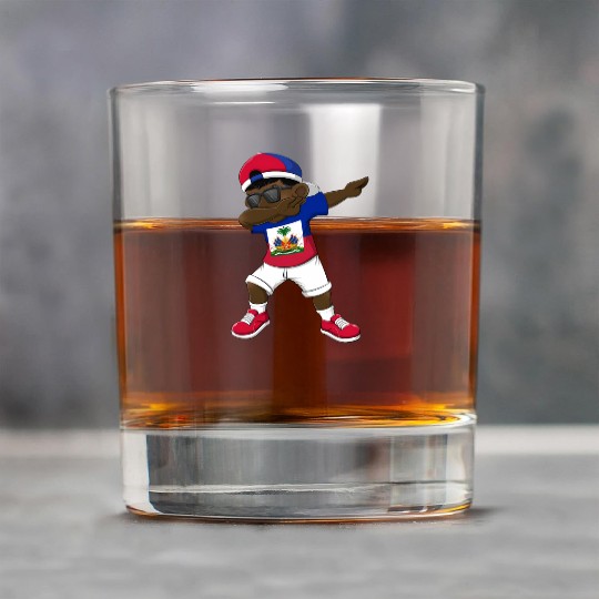Dabbing Haitian Haiti Flag Dab Dance Rock Glasses