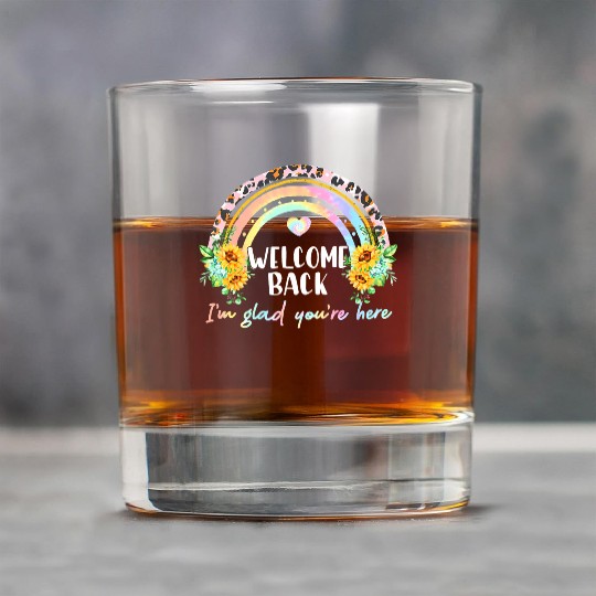 Sunflower I'm Glad First Day Back To School Rock Glasses