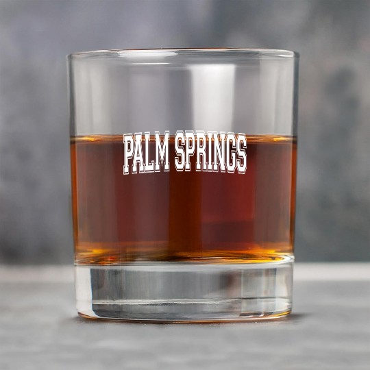 Palm Springs Ca California Usa Sports Varsity Styl Rock Glasses