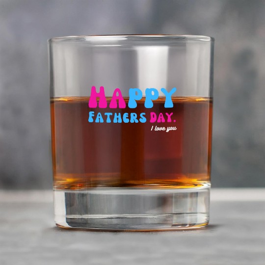 Happy Fathers Day i love you dad Heart Daddy funny Rock Glasses