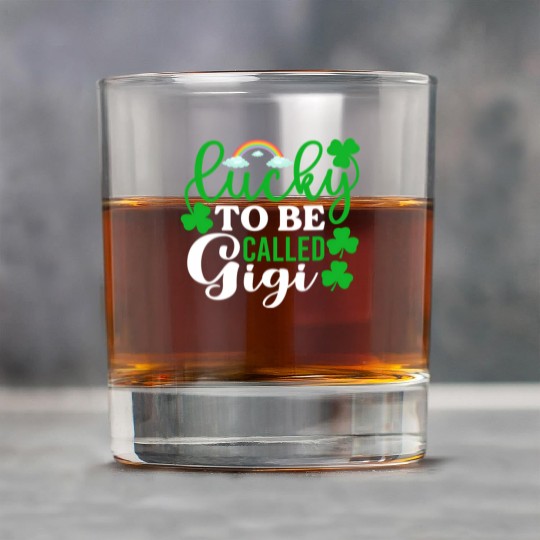 Lucky To Be Called Gigi St Patrick'S Day Irish Rock Glasses