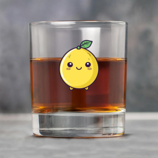 Cute wholesome lemon Rock Glasses