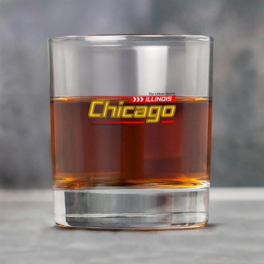 Chicago sports design style gold typeface Rock Glasses
