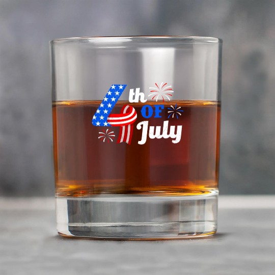 4th July Independence Day Independent America Rock Glasses