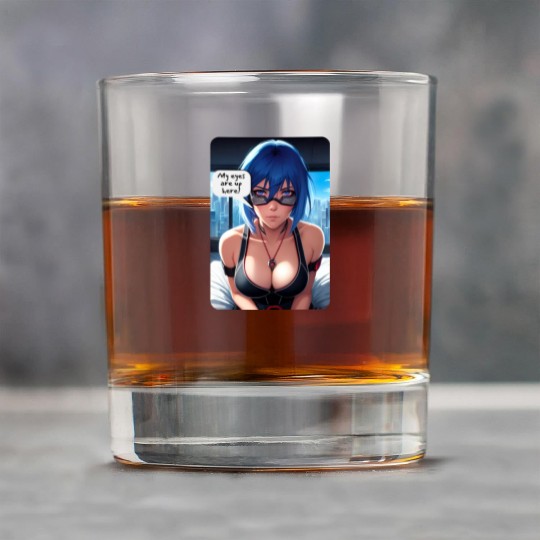 Cyberpunk Waifu Influencer Design 10 Rock Glasses