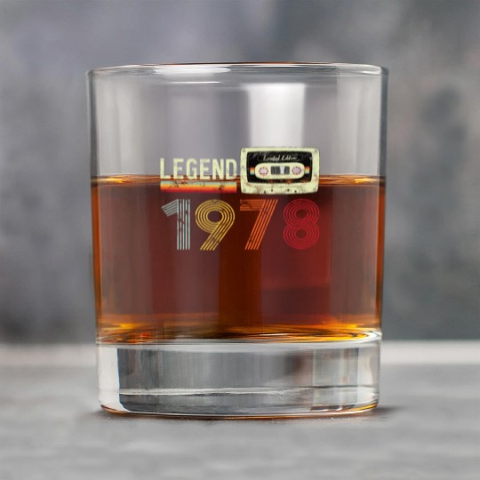 1978 Geburtstag Vintage Cassette Rock Glasses