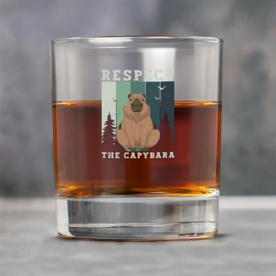 Retro Respect The Capybara Capybara Lover Meme Rock Glasses
