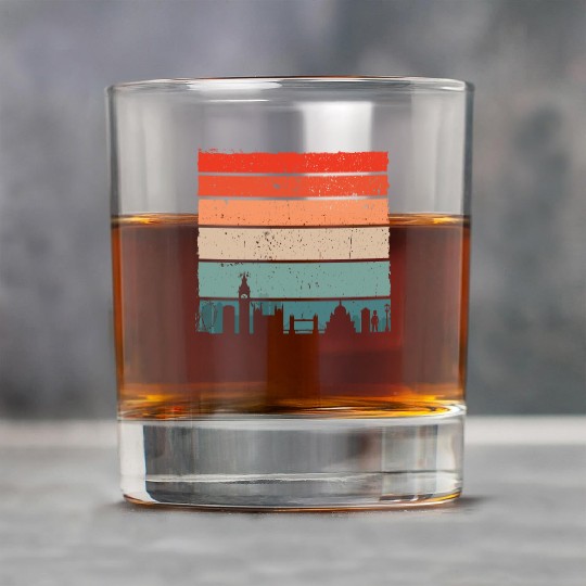 Vintage London city Rock Glasses