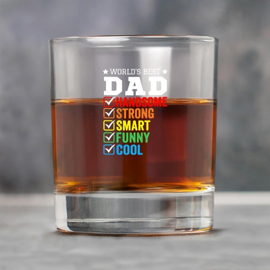 Father's Day is the best dad ever, Gifts for Dad. Rock Glasses