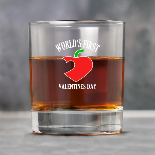 Funny Worlds First Valentines Day 80s nostalgia Rock Glasses