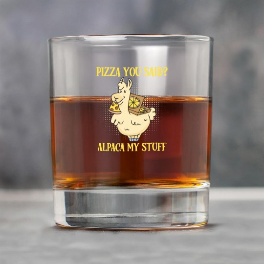Alpaca My Bags Pizza You Said Pizza Lover 80s Rock Glasses