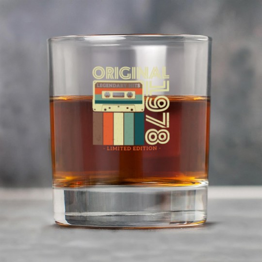 Vintage 1978 Birthday Gift Rock Glasses