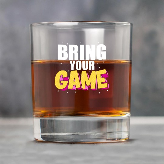 BRING YOUR GAME nostalgia Rock Glasses