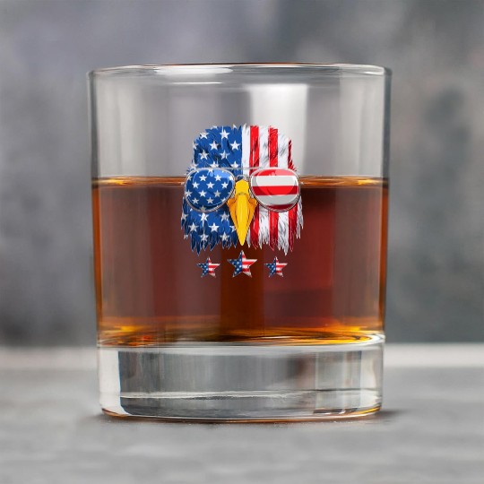 Patriots America Ealge Stars and Stripes US Pride Rock Glasses