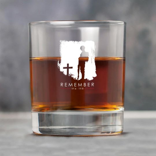 Remember 1914 - 1918 WW1 Veteran Rock Glasses