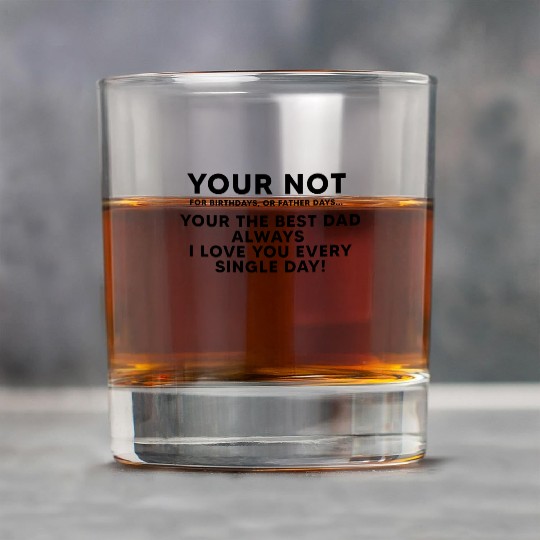 Fathers Day Unique Design Rock Glasses