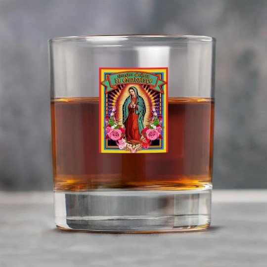 Our Lady Of Guadalupe Virgin Mary Rock Glasses