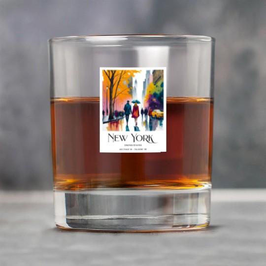 Couple walking in the streets of New York City Rock Glasses