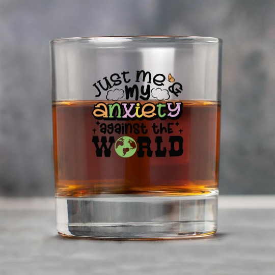 Just Me and Anxiety Against The World Rock Glasses