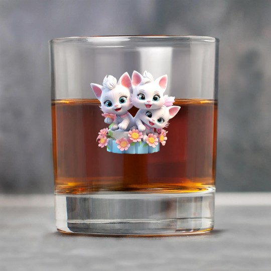 Cute Kittens 3D Ai Art Rock Glasses