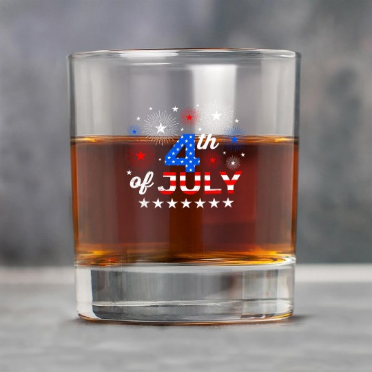 4th July Independence Day Independent America Rock Glasses