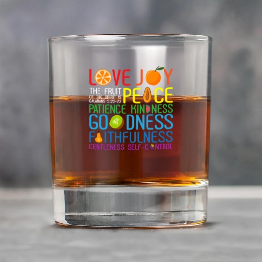 Love Joy The Fruit Of The Spirit Is Peace Patience Rock Glasses