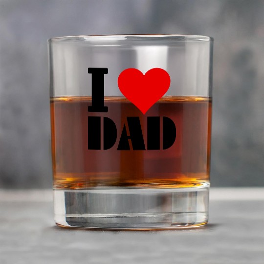 I love Dad | father's day Rock Glasses