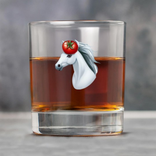 Horse Head Tomato - Creative Horse & Vegetable Rock Glasses