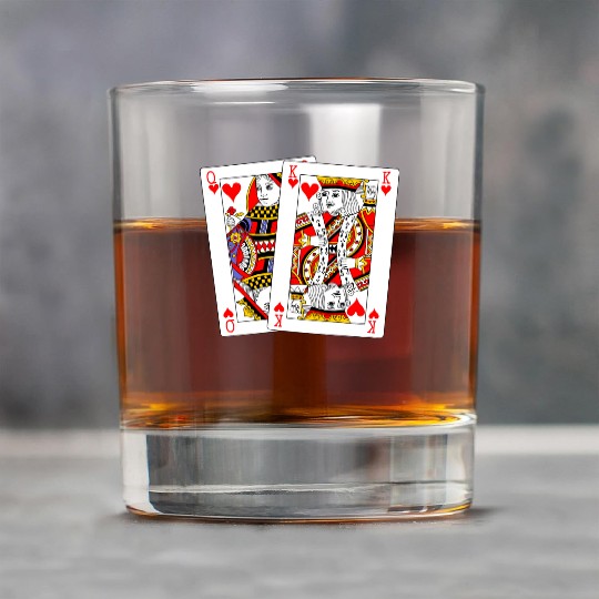 Queen and King of Hearts Rock Glasses