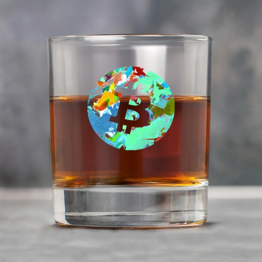 Bitcoin Coin-Crypto Circle Rock Glasses