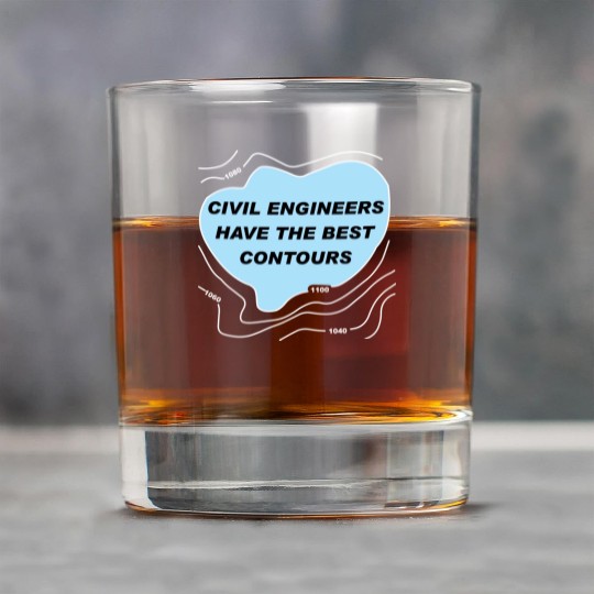 Civil Engineer Blue Contours White Lines green Rock Glasses