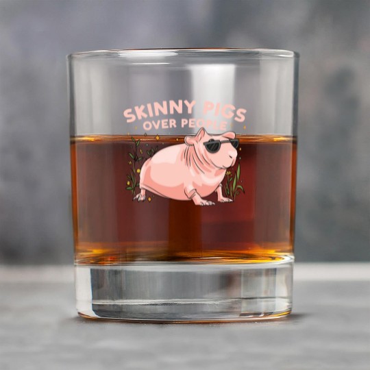 Hairless Guinea Pig Skinny Pig Owner Cavy Rodent Rock Glasses