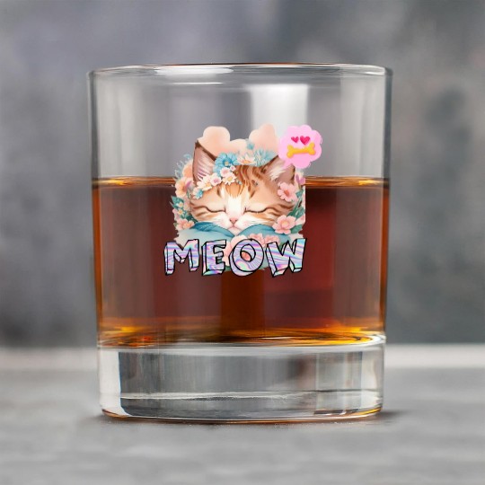 Cat lover design Rock Glasses