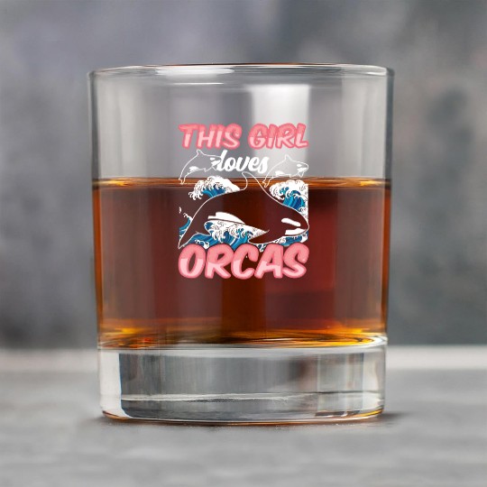 This Girl Loves Orcas Sea Orca Whale Protect Rock Glasses