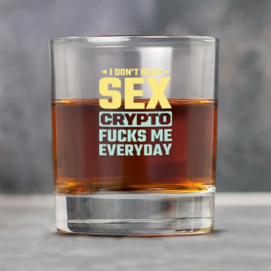 I Don t Need sx Crypto Fucks Me Everyday yellow Rock Glasses