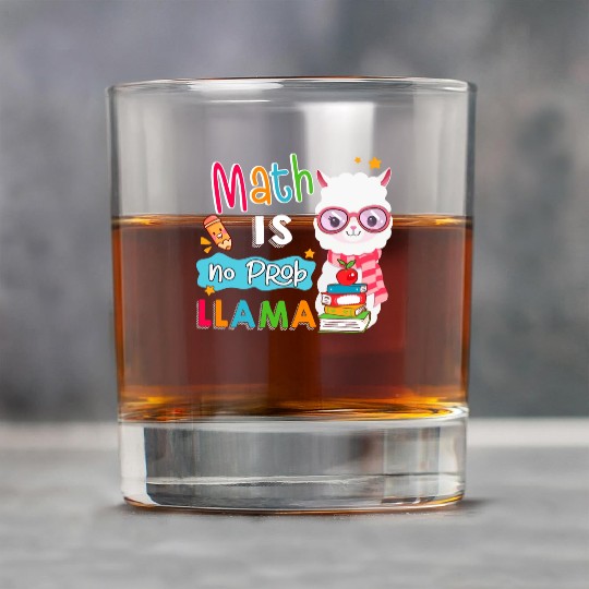 Math Is No Prob Llama Math Teacher Llama Lover S Rock Glasses