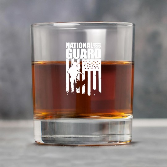 American Flag National Guard National Guard Rock Glasses