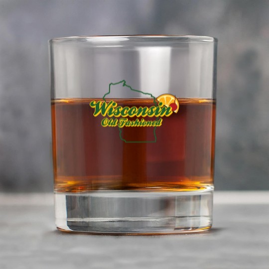 Wisconsin Old Fashioned Green Bay Rock Glasses